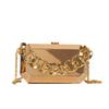 Caja de Metal de Comercio Exterior Bolso de Mujer Retro Nicho Cadena Gruesa Acrílico Hombro Cruzado Bolso para Teléfono Móvil de Celebridad de Internet