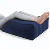Almohada para Piernas con Forma de Cuña para Carga Puntual Cruzada, Almohada para Relajación de Rodillas para Aliviar la Fatiga, Almohadilla para Pies Inclinada Portátil para Viajes