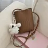 Moda Transfronteriza Nueva Bolsa para Teléfono Móvil, Color Sólido, Textura Retro, Bolso de Hombro, Nicho para Viajeros, Bolso Cruzado Versátil para Mujer