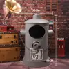 Bote de Basura de Hidrante de Incendio Creativo Retro Estilo Industrial Pie Grande Operado con Pedal Restaurante Arte de Hierro Contenedor Exterior Adornos Americanos Decorativos