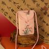 Su bordado bolsa para teléfono móvil bordado bolsa para teléfono móvil para mujer mini diagonal bolsa pequeña antigua exquisita bolsa de tela ligera bolsa para teléfono móvil