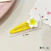 Novo Presilha de Cabelo Fofa de Flor de Pessegueiro para Crianças Presilha de Cabelo de Flor de Ovo Tira de Cabelo Anel de Cabelo Flor Presilha Lateral Corda de Cabelo Acessórios de Cabelo