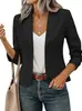 2026 Amazon comercio exterior transfronterizo popular para mujer color liso moda casual chaqueta blazer de manga larga cárdigan traje pequeño