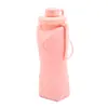 Copo de Água Dobrável de Silicone Criativo Garrafa de Água para Esportes ao Ar Livre Grande Capacidade Copo Dobrável de Viagem Copo de Café Leve
