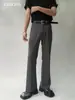 Pantalones de campana de negocios para hombre, pantalones de traje casual de corte limpio, adelgazantes y con caída, pantalones de campana holgados