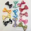Fornecimento spot cordão estampado com laço corda de cabelo de bebê acessórios de cabelo flor DIY presente flores decorativas