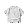 Roupas Masculinas Beijie Verão 2026 Nova Camiseta de Manga Curta com Bordado de Letras Pequenas Marca da Moda Masculina Patchwork Solta Meia-Manga Tee