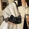 Bolsa de Motocicleta Picante Estilo Americano Retrô, Bolsa de Braço Vintage Unissex Estilo de Rua, Bolsa de Ombro, Bolsa Elegante para o Dia a Dia para Mulheres