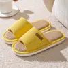 Pantuflas de Lino para Cuatro Estaciones para Uso en Interiores, Nuevas Pantuflas Antideslizantes, Absorbentes de Sudor, Silenciosas de Tela de Algodón y Lino para Invitados, Primavera y Verano