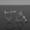 Pendientes de Resina Transparente Sin Perforaciones, Accesorios para Pendientes, Convertidores de Clip para Oreja en Forma de U Invisibles, Pendientes para Niños al por Mayor