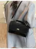 Bolsa Cuadrada Pequeña Portátil Retro Nueva de Otoño e Invierno Bolso de Hombro Mate Rombo Tendencia de Moda Diaria Bolso Cruzado