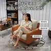 Sillón individual, apartamento pequeño, diseño de cuero retro, silla de ocio para sala de estar o balcón, área de recepción y descanso, silla con respaldo