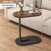 Mesa Estreita Contra a Parede, Armário Estreito ao Lado da Cama, Rack de Armazenamento de Cabeceira para Quarto, Armário de Armazenamento de Chão, Mesa Longa Contra a Parede