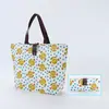 Sacola de Compras Dobrável Ecológica com Impressão Personalizada, Armazenamento Portátil, Brinde Promocional, Bolsa Tote Dobrável de Tecido Oxford