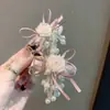 Pinza para el Pelo BB con Encaje de Hada Super, Borla de Rosa, Estilo Suave, Pinza para el Pelo con Lazo de Perla para Flequillo y Mechones de Niñas
