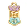 Pingente Antigo de Cabacinha Dourada com Óleo Pingando Ruyi Paz e Alegria Pingente Liga de Metal Areia Dourada Antiga Acessórios Auspiciosos para Desejos