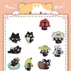 Patche Termocolante Bordado Gato Preto Patch Autocolante Desenho Animado para Conserto de Jaquetas de Pluma, Suéteres, Cachecóis e Decoração de Bolsas