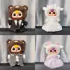 [Solo Ropa de Bebé] Bebé Tres Años Muñeco de Peluche Grande de Vinilo 400% Ropa de Bebé Traje Zhilong Vestido de Boda Falda Rosa Morada Arcoíris