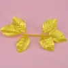 Papel de regalo hecho a mano con flores y hojas Rosa sosteniendo flor Hoja de flor material de rosa bolsa de plástico flor Rama de flor