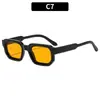 Gafas de Sol Retro Europeas y Americanas de Montura Pequeña Cuadrada Moda Simple de Gama Alta Tendencia Gafas para Mujer Personalizadas de Celebridad de Internet