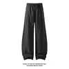 Calça Casual Outono 2026 com Corte Diagonal e Patchwork, Calça Larga Solta para Homens, Calça Esportiva Longa de Secagem Rápida, Calça de Secagem Rápida para Homens