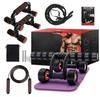 Rueda abdominal juego de 5 piezas traje productos deportivos de interior soporte para flexiones rueda AB equipo de fitness multifuncional hogar
