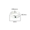 Anillo de Plata Martillada de 10 mm Plata Pura S999 Plata Lisa Personalizado Incrustado Circonita Anillo Cerrado de Moda Genial Anillo de Presión Juguete DIY