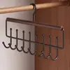 Cabide de Camisola Artefato Multifuncional para Armazenamento de Coletes Casa Dormitório Gancho de Madeira Maciça Onda Cabide de Roupas para Guarda-roupa