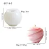 Molde de silicone para vela em formato de novelo de lã torcido, nó de corda, vela aromática, sabonete artesanal de gesso