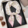 Bufanda de Seda de Alta Gama Nueva de Verano para Mujer, Chal Protector Solar para la Playa, Bufanda Versátil y de Moda, Ropa con Bufanda Cuadrada Pequeña