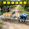 Ingeniería Agrícola Riel Monorriel Transportador Montañoso Empinado Autopropulsado Gasolina Potencia Alta Carga Equipo de Transporte de Carga