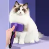Cepillo Autolimpiante - Peine para Quitar Pelo Muerto y Aseo Flotante para Perros y Gatos, Adecuado para Mascotas que Mudan y Tienen Pelo Largo, con Suministros para Mascotas, Morado