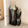 Suporte de armazenamento de guarda-chuva porta de casa artefato de guarda-chuva grande capacidade suporte de guarda-chuva balde de guarda-chuva tubo de armazenamento de drenagem comercial rack de armazenamento