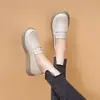 Zapatos de mujer de suela blanda, zapatos planos de enfermera, nuevos mocasines Otoño 2026, zapatos de trabajo cómodos de moda británica, zapatos de vestir para mujer