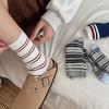 Calcetines para Mujer en Invierno Calcetines de Felpa de Doble Aguja Calcetines K-Style Dongdaemun Trendy de Media Caña Calcetines Anti-Pilling y Desodorantes Calcetines Largos para Mujer