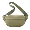 Bolsa de Cintura para Celular Onda Coreana Masculina e Feminina Cor Sólida Versátil Design Simples Bolsa de Ombro Cruzada Moda Casual Esportes Bolsa de Peito
