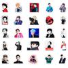 51 pegatinas decorativas de BIGBANG Quan Zhilong con diseño de grafiti de estrellas para equipaje, portátil, coche y scooter.
