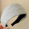 Diadema de alta gama estilo coreano color café con estrellas, diadema de pelo de corona alta extremadamente hermosa, accesorio para el cabello versátil para el día a día