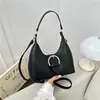 2026 Nova Moda Primavera e Verão Fivela de Cinto Tendência Bolsa de Ombro Sob o Braço Nicho Moda Retrô Bolsa Transversal de Ombro
