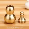 Enfeite Oco para Decoração de Casa, Pingente Artesanal de Metal Cobre Inclinado com Cabo Longo com Abertura e Tampa