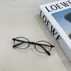 Gafas de Mujer Lisas de Montura Pequeña Se Pueden Equipar con Lentes Miópicos Ins Nerd Retro para Mostrar la Cara Montura de Gafas Antiluz Azul