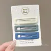 Pinzas de Colores Ovaladas para el Cabello de Niñas, Pinzas BB para Flequillo y Cabello Fino, Pinzas para el Pelo de Bebé Lindas de Cuadros de Gota de Agua