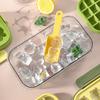 Molde de silicona para cubitos de hielo, refrigerador creativo, gran capacidad, para el hogar, almacenamiento de hielo, molde de hielo congelado rápidamente