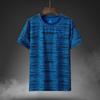 Fabricante Fonte Camiseta de Verão de Manga Curta Masculina Esportiva Secagem Rápida Gola Redonda Solta Respirável Elástica Tamanho Grande Verão Top Fino
