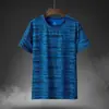 Fabricante Original 2026 Verão Camiseta de Manga Curta Masculina Esportiva Secagem Rápida Gola Redonda Solta Respirável Elástica Tamanho Grande Verão Fina