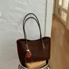 Bolsa Popular Coreana Retro Temperamento Ombro Único Feminina Outono Versátil Estilosa Estampa de Leopardo Deslocamento Diário Bolsa de Axila Mãe-Filho