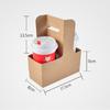 Portavasos de cartón corrugado desechable para café, té y leche, portavasos de papel de 2 o 4 piezas, caja de embalaje para llevar, venta al por mayor