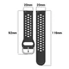 Adecuado para Huami Active2 Correa de Silicona con Agujeros Amazfit Active2 Transpirable 20mm Correa Universal