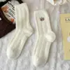 Calcetines de Invierno para Mujer, Calcetines Gruesos de Felpa hasta la Media Pantorrilla para Otoño e Invierno, Calcetines Cálidos para Dormir de Maternidad para Mujer, Calcetines para Dormir para Adultos