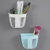 Caja de Almacenamiento sin Rastro para Montar en Pared, Cesta de Almacenamiento de Plástico, Cesta Pequeña Colgante para el Hogar, Estante de Almacenamiento para Mesita de Noche de Dormitorio, Cesta de Almacenamiento para Cocina